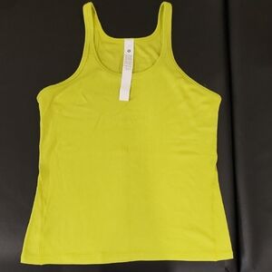Vibrant Yellow Fitted Tank Top
